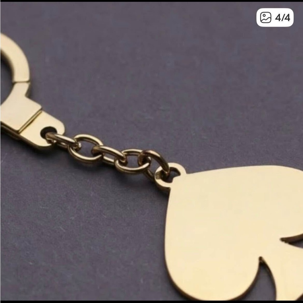 Kate Spade Gold Spade Keychain - Picture 4 of 4